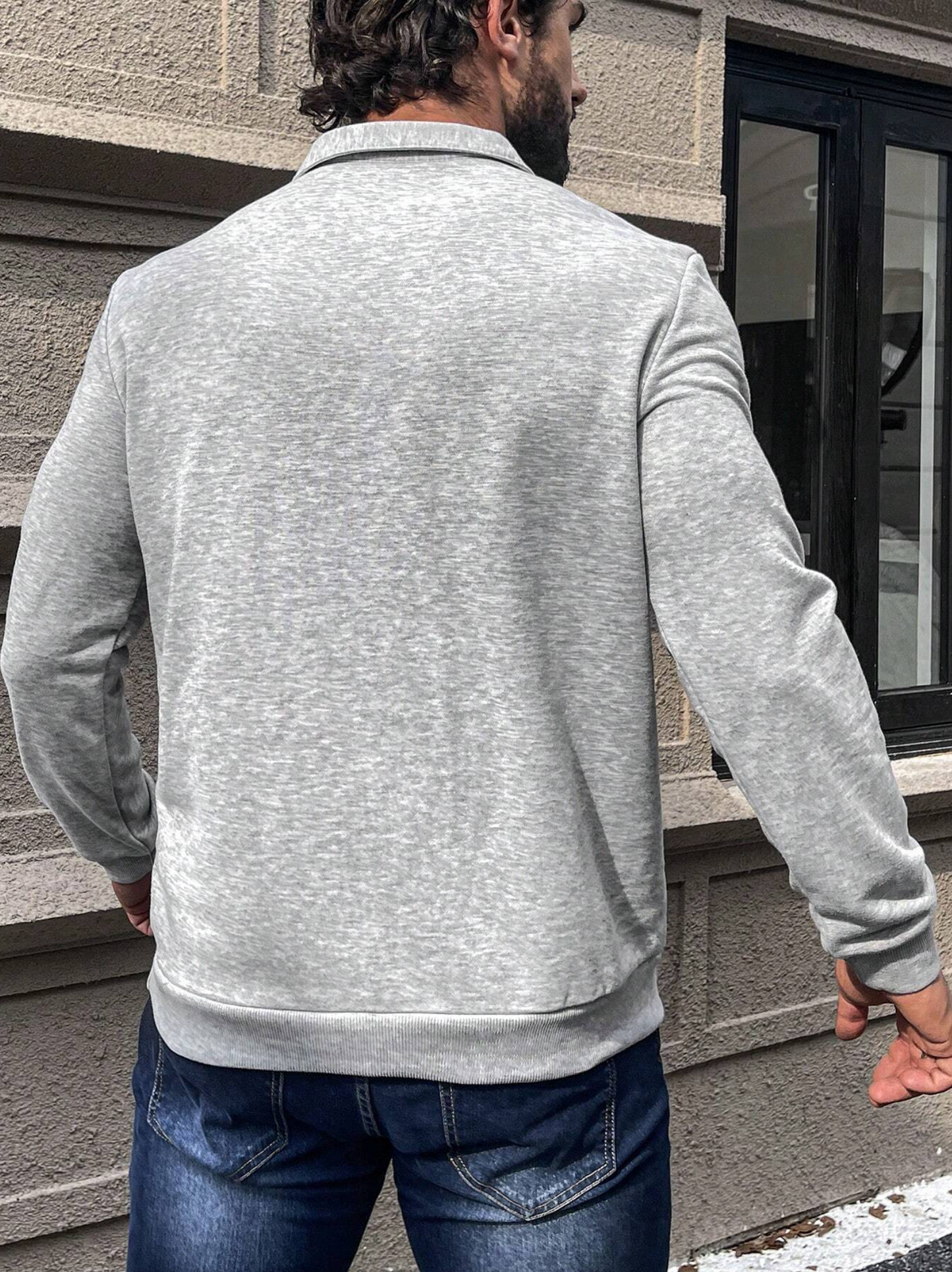 Sudadera para Hombres de Cuello Polo