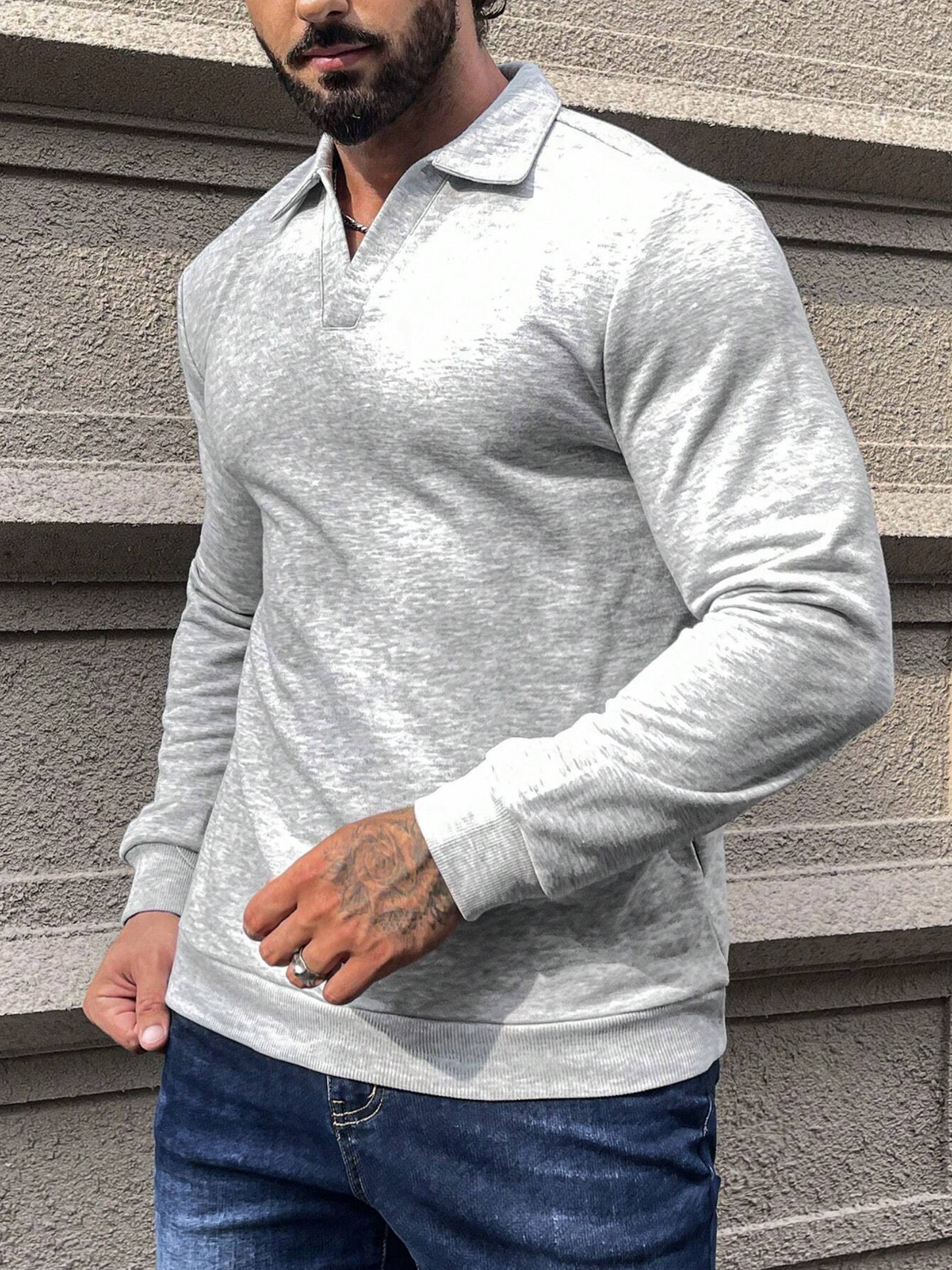 Sudadera para Hombres de Cuello Polo