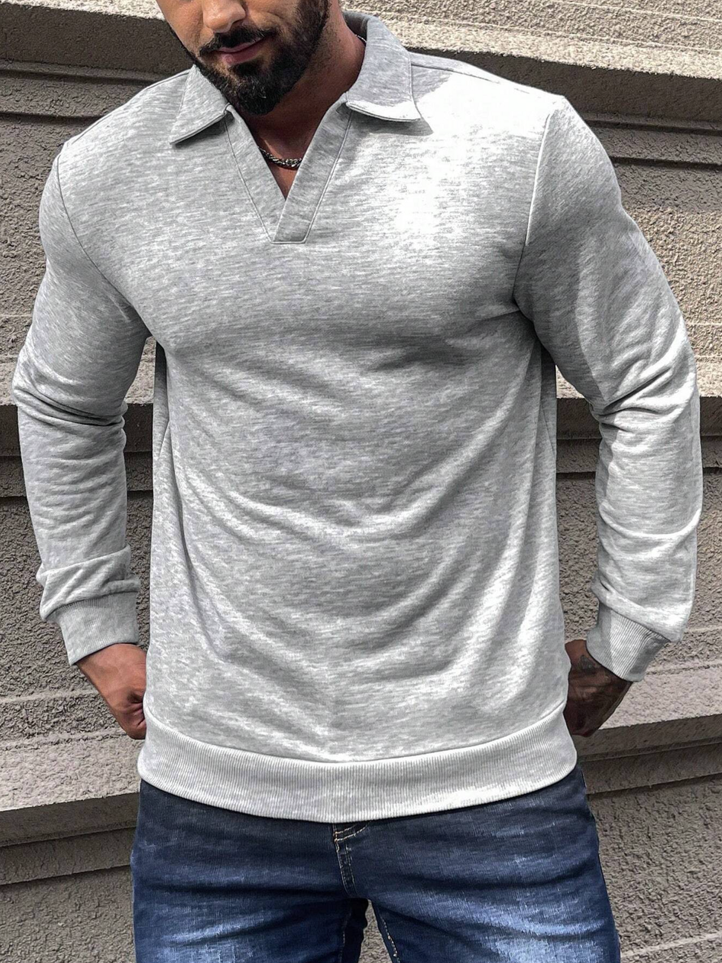 Sudadera para Hombres de Cuello Polo