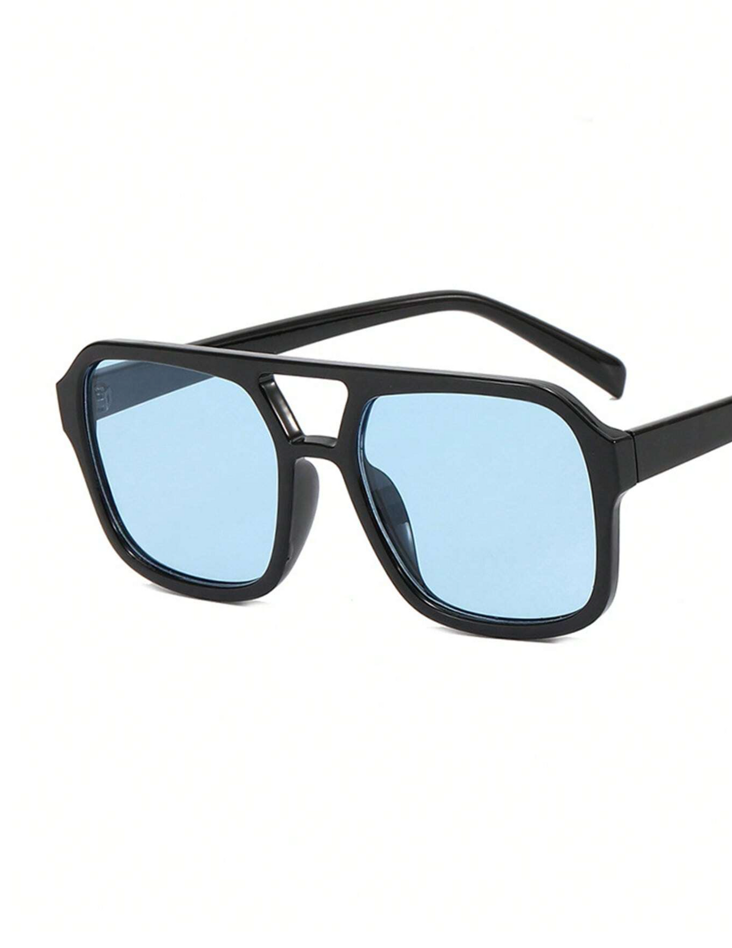 Gafas cuadradas de moda tinte azul